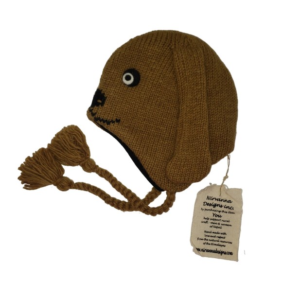 NIRVANA DESIGNS Handmade Puppy Dog Wool Children's Hat - NEW With Tags - Picture 2 of 15